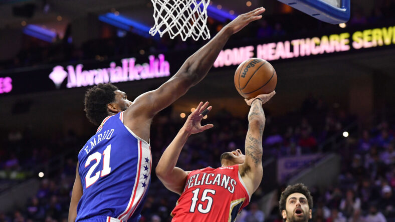 NBA: New Orleans Pelicans at Philadelphia 76ers