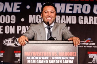 BOXING: Mayweather Jr. vs Marquez Press Conference